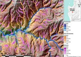 Mapa de áreas húmedas